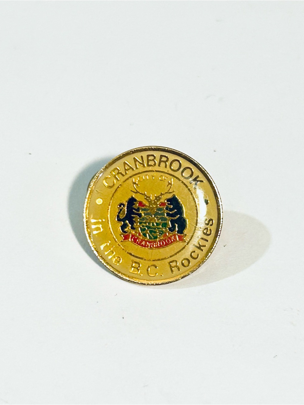 Cranbrook Souvenir Enamel Pin - Gold Crest